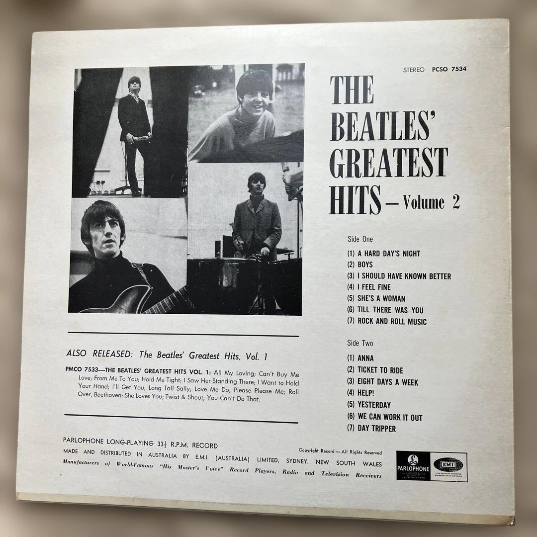 オーストラリア盤THE BEATLES /greatest hits Vol.2