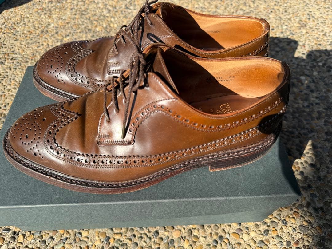 クロケット アンド ジョーンズ　CheviotロングウィングチップUK8E