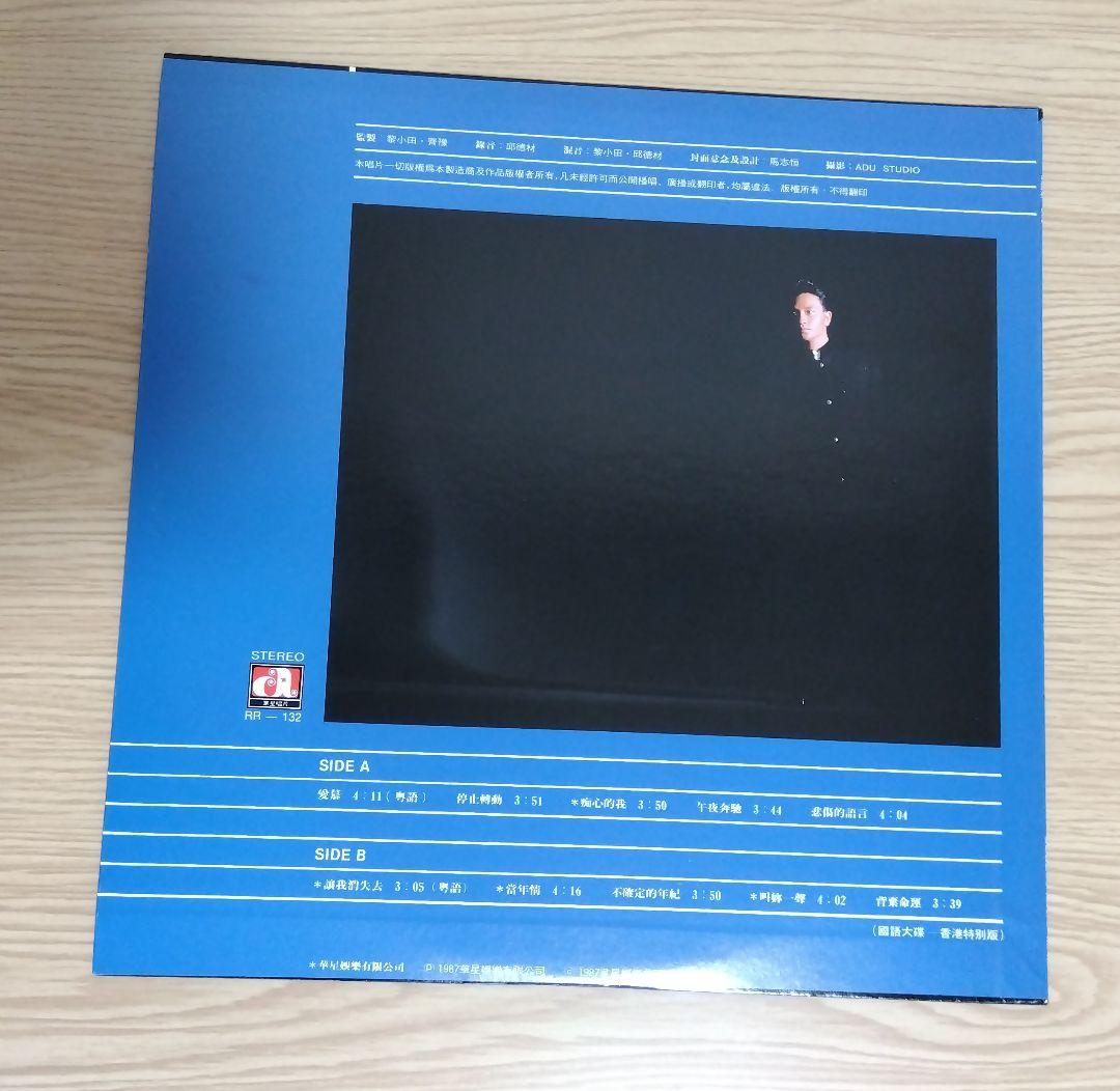 レスリー・チャン「愛慕」 LPレコード 1987年