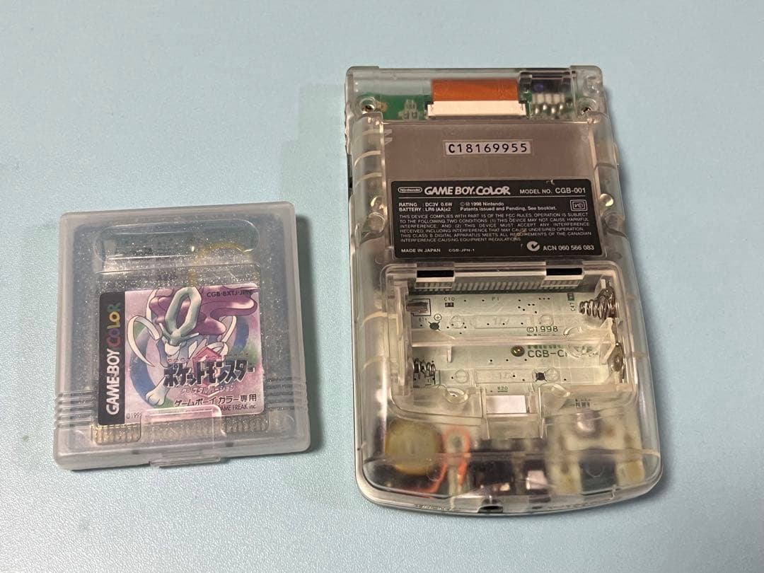 ゲームボーイカラー　スケルトン　ポケットモンスター　クリスタル　セット　ポケモン