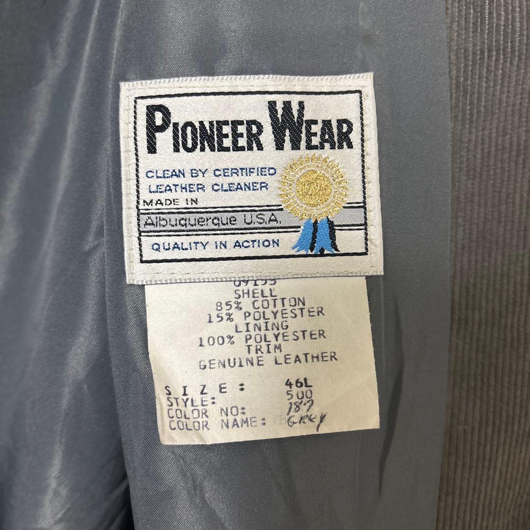 Pioneer Wear USA製 コーデュロイ レザージャケット XL 70s