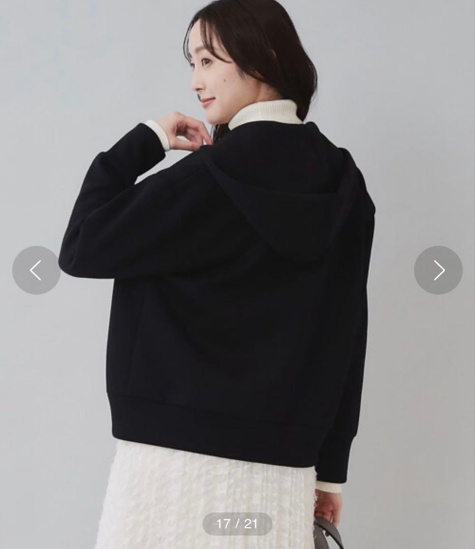 新品　アンタイトル　エアダンボール ジップフーディー　ブラック　M