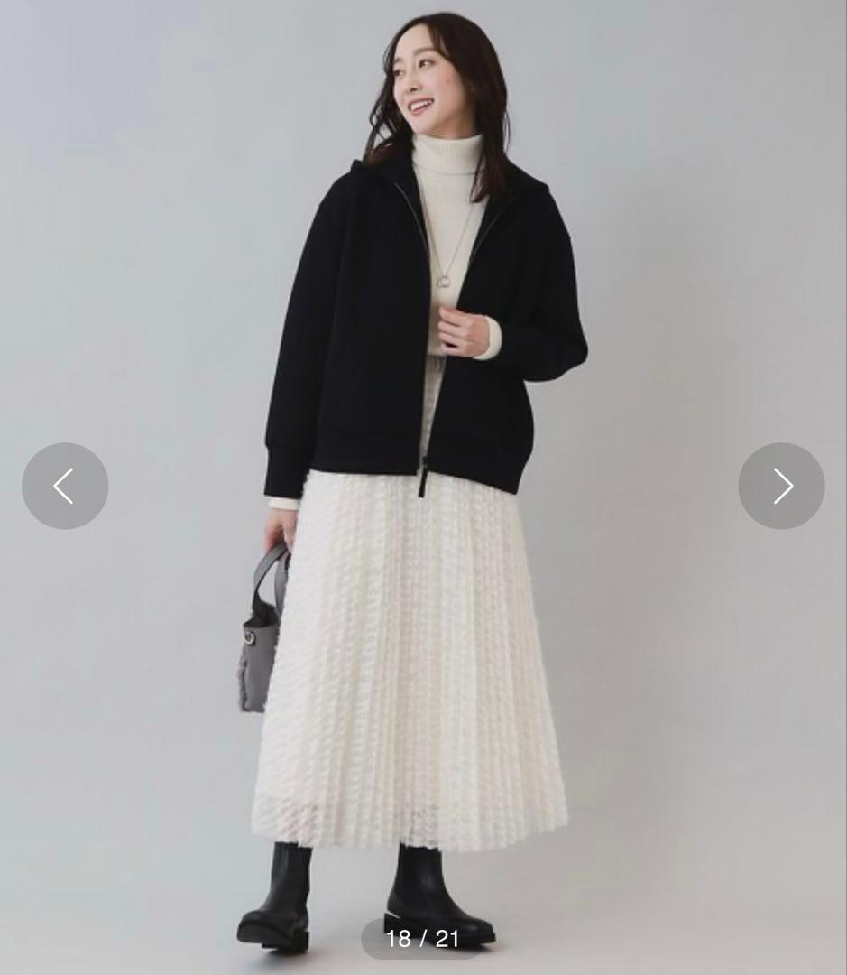 新品　アンタイトル　エアダンボール ジップフーディー　ブラック　M