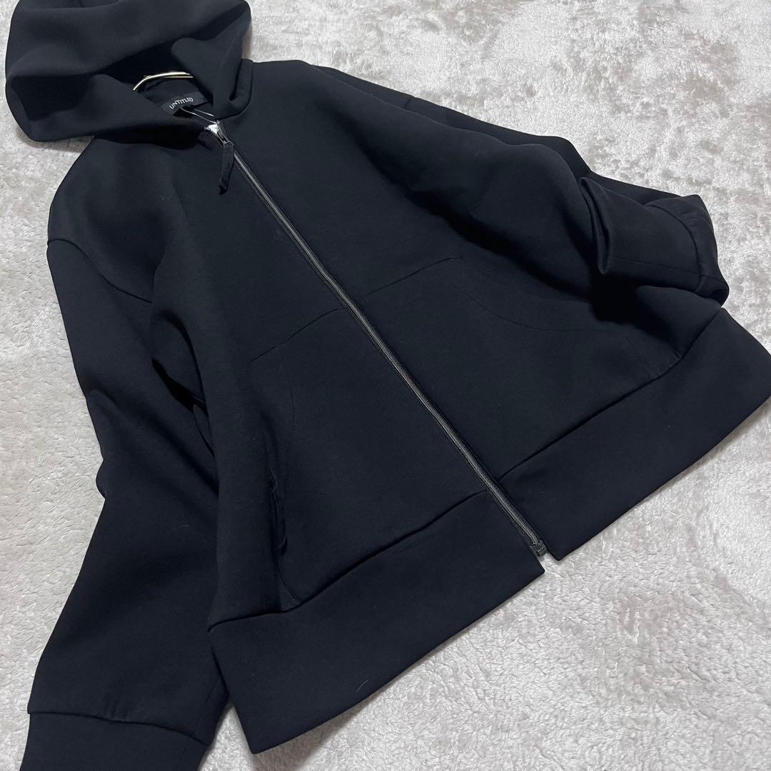 新品　アンタイトル　エアダンボール ジップフーディー　ブラック　M