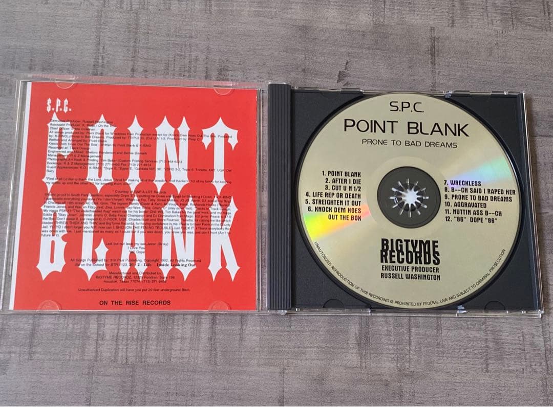 洋楽 Point Blank Prone G-RAP G-LUV GANGSTALUV