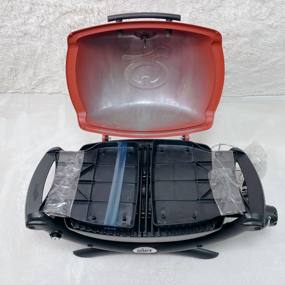 未使用✨Weber ウェイバー　Q1250　ガスグリル　ポータブル　卓上　レッド