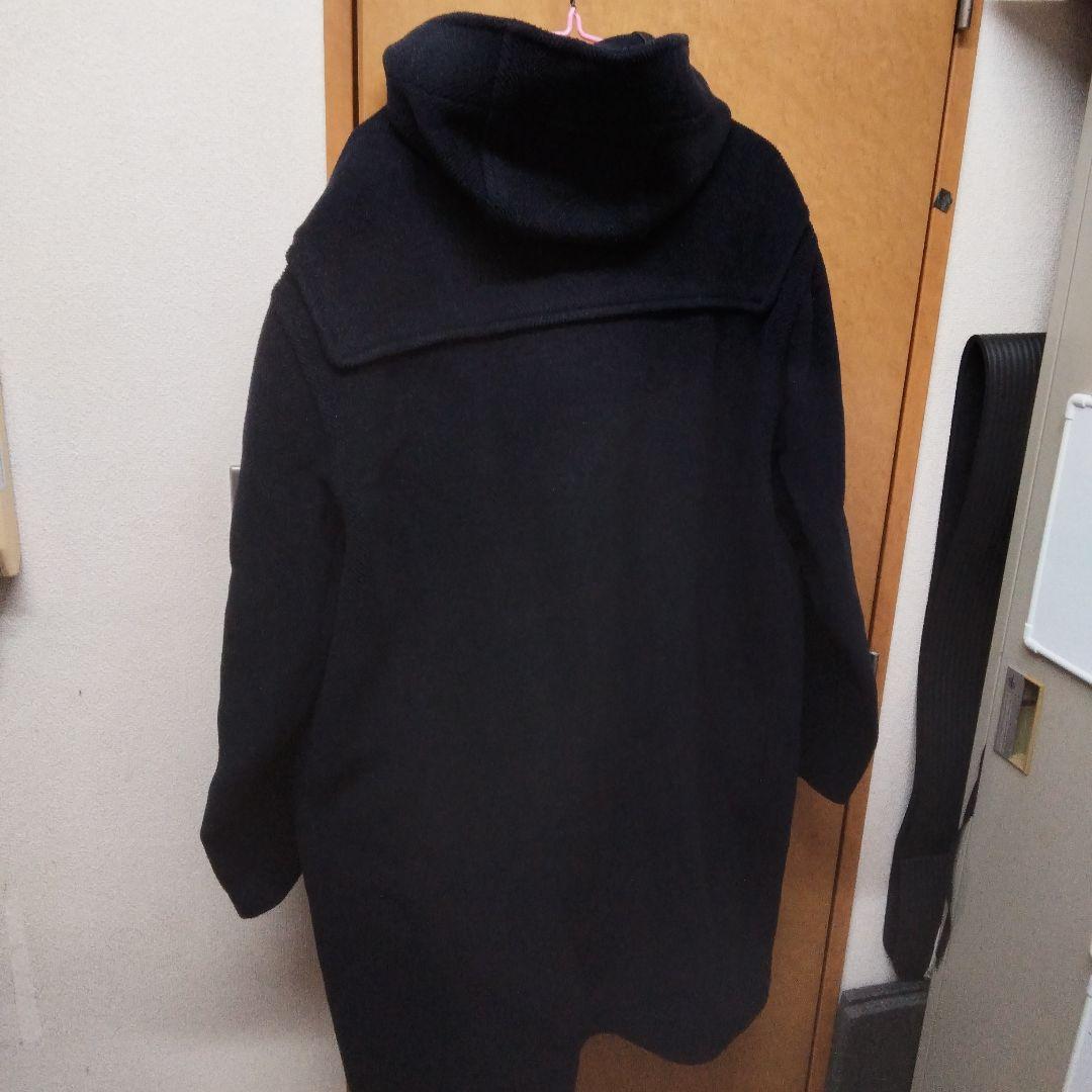 ★【ムーアブルック生地】英国製 オースチンリード 黒 ダッフルコート サイズL