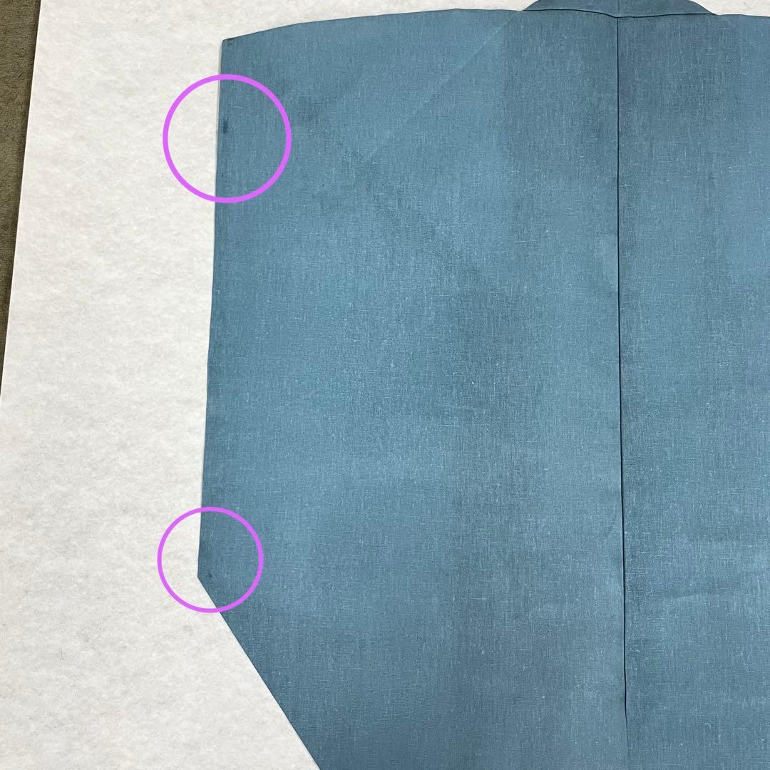 国産本麻(近江麻)裃 上衣のみ 濃い水色