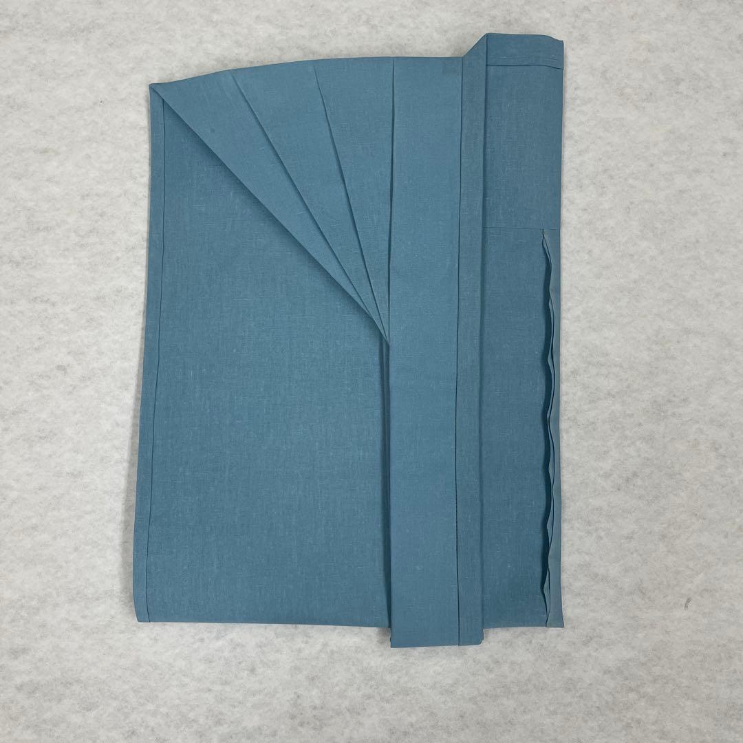 国産本麻(近江麻)裃 上衣のみ 濃い水色