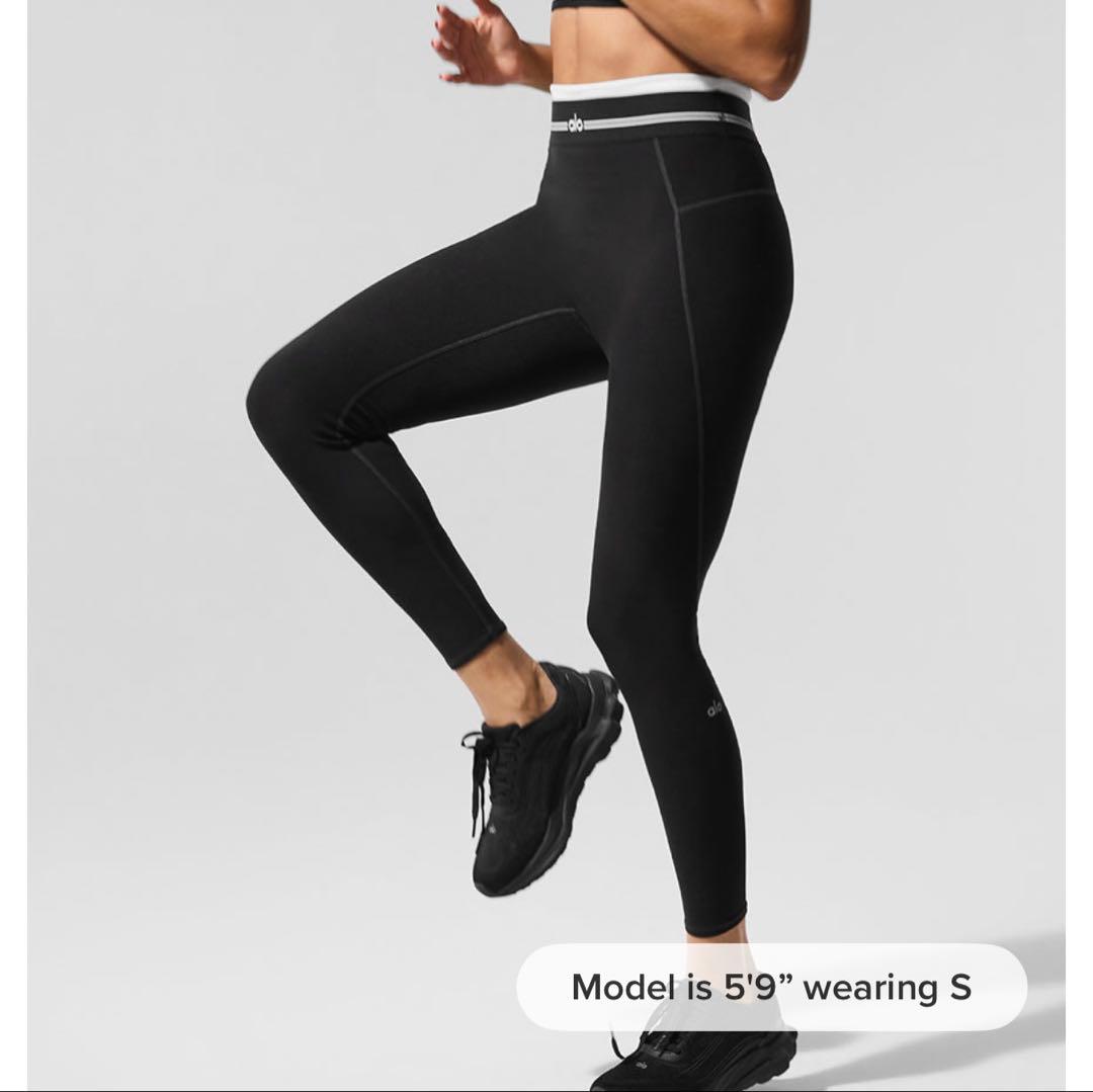 Airbrush ハイウエスト 7/8 ベタートゥゲザー レギンス ブラック