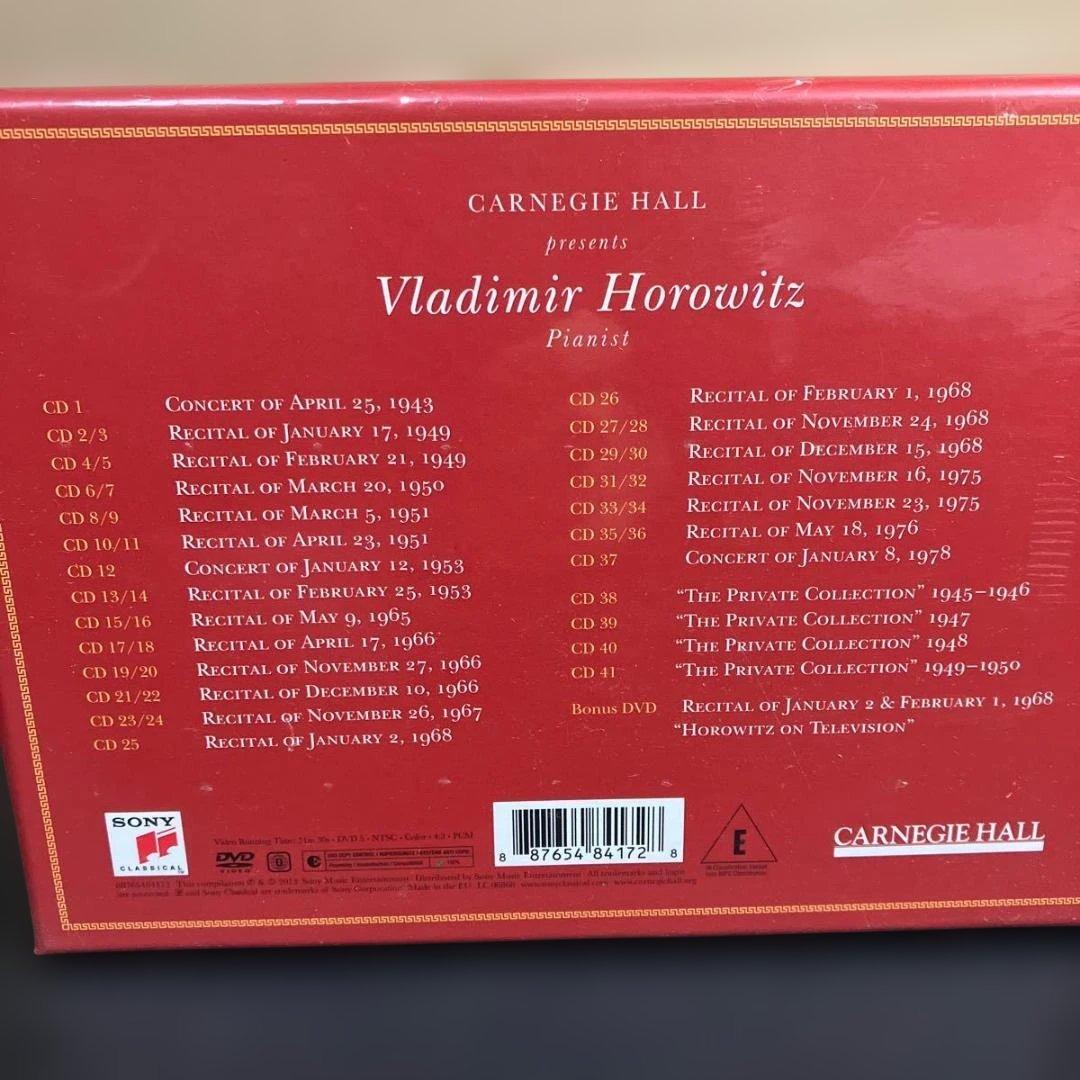 『 ホロヴィッツ　ライヴ・アット・カーネギー・ホール 』(41CD＋DVD)