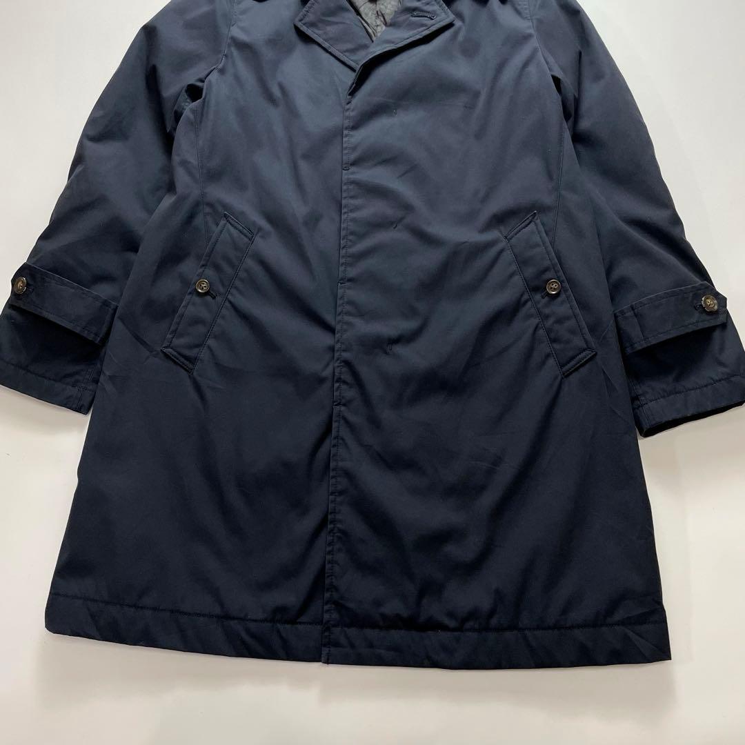 高級感✨ノースフェイス パープルレーベル ステンカラーコート ネイビー M 総柄