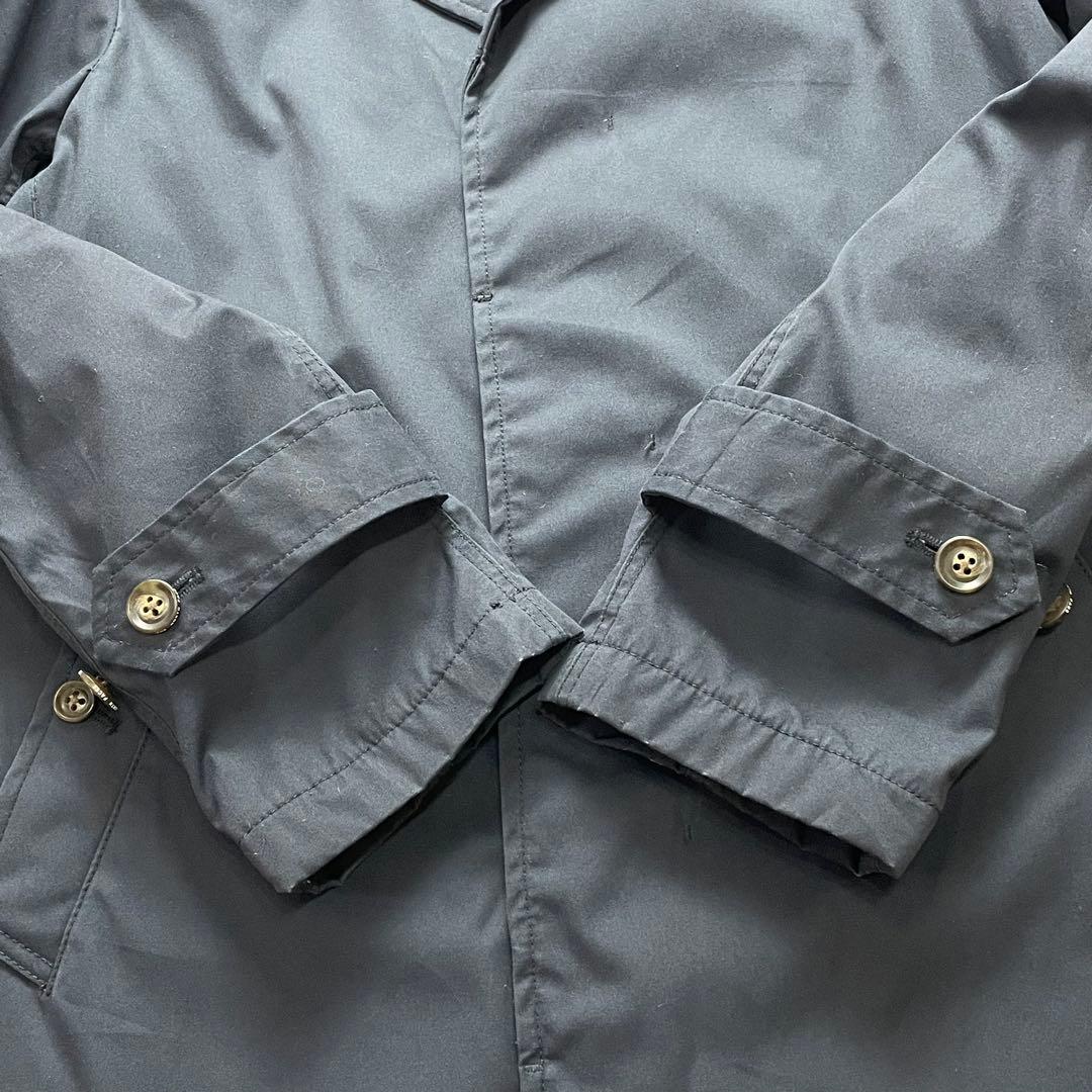 高級感✨ノースフェイス パープルレーベル ステンカラーコート ネイビー M 総柄