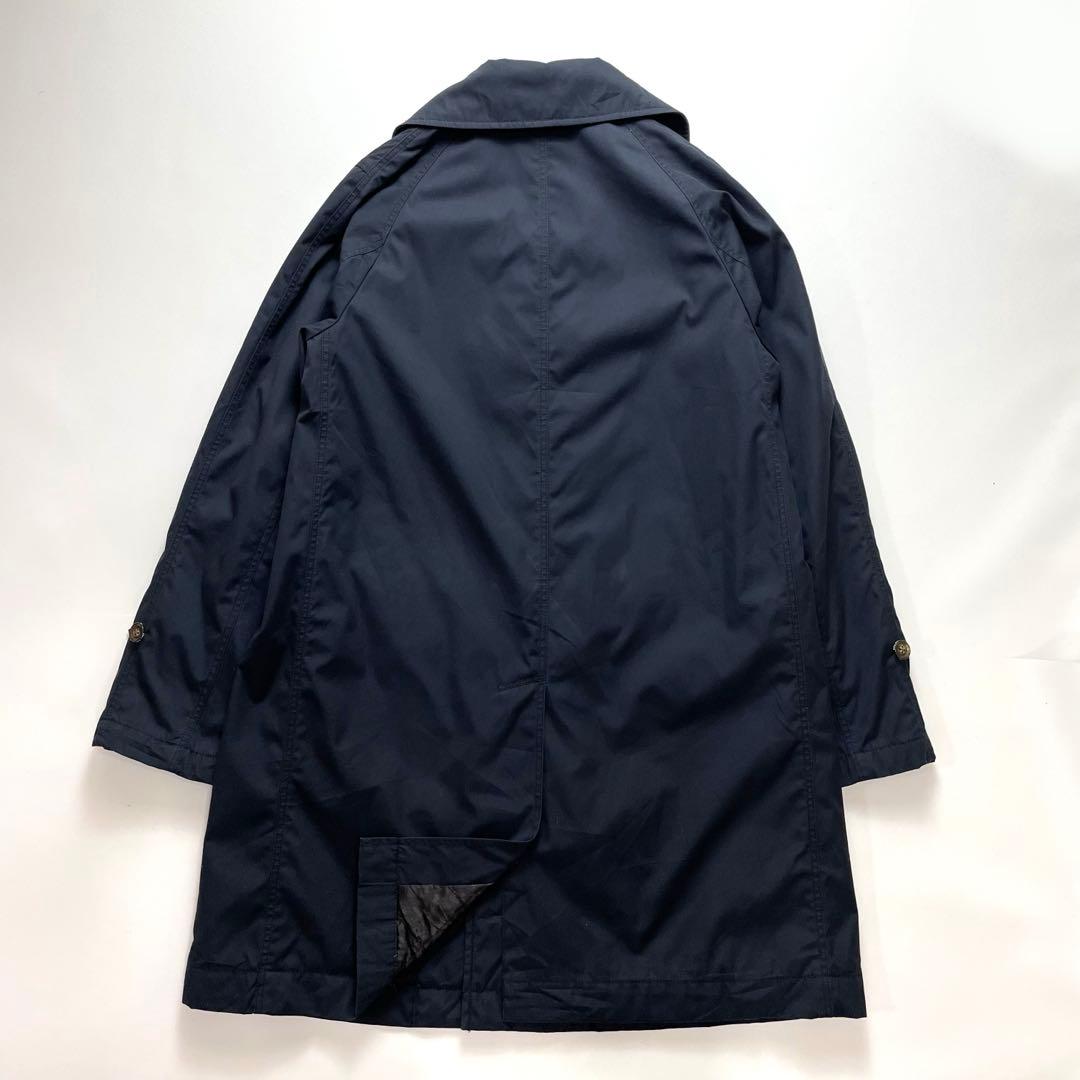高級感✨ノースフェイス パープルレーベル ステンカラーコート ネイビー M 総柄