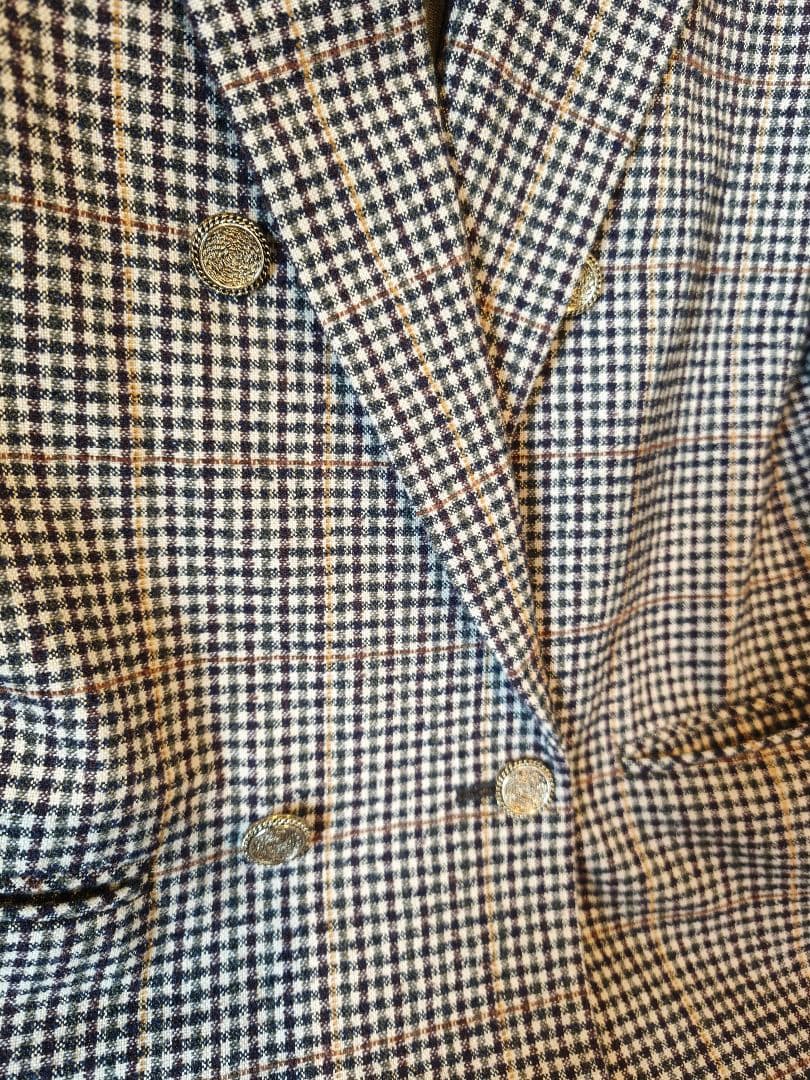 IENA　テーラードジャケット　チェック ダブル