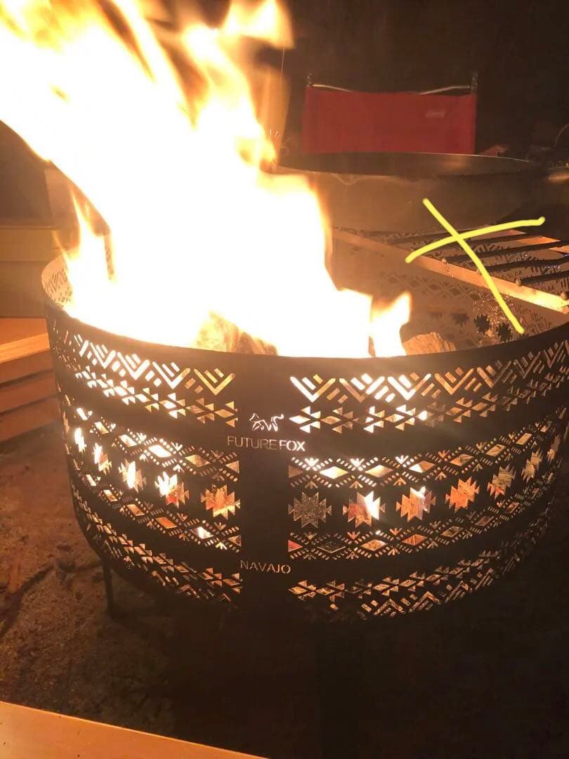 FUTURE FOX NAVAJO 焚き火台　シート　収納袋トングセット
