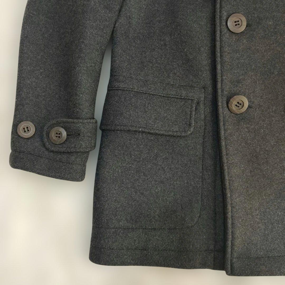 美品✨ ダッパーズ マッキーノコート ショールカラー ウール グレー