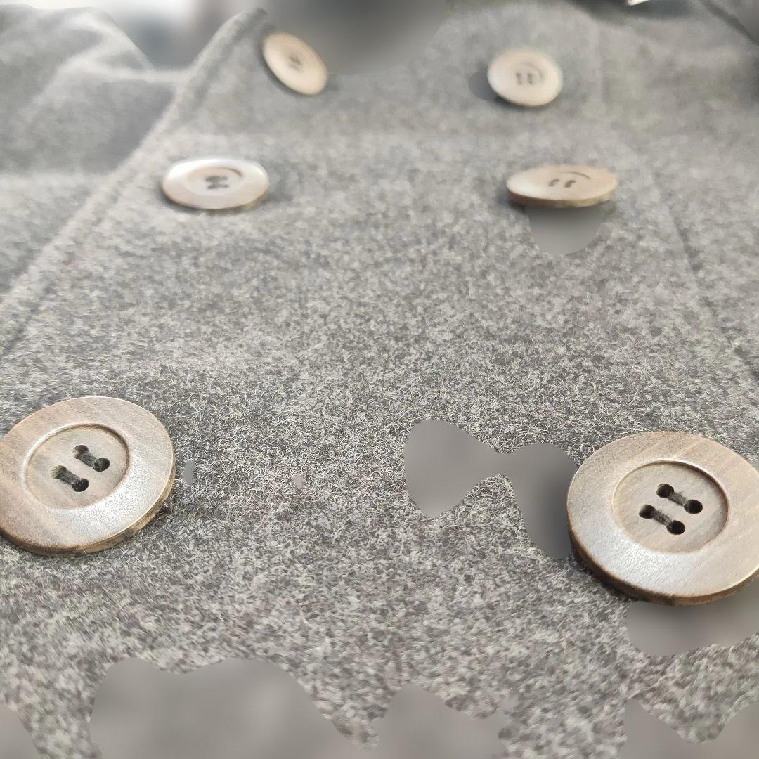 美品✨ ダッパーズ マッキーノコート ショールカラー ウール グレー