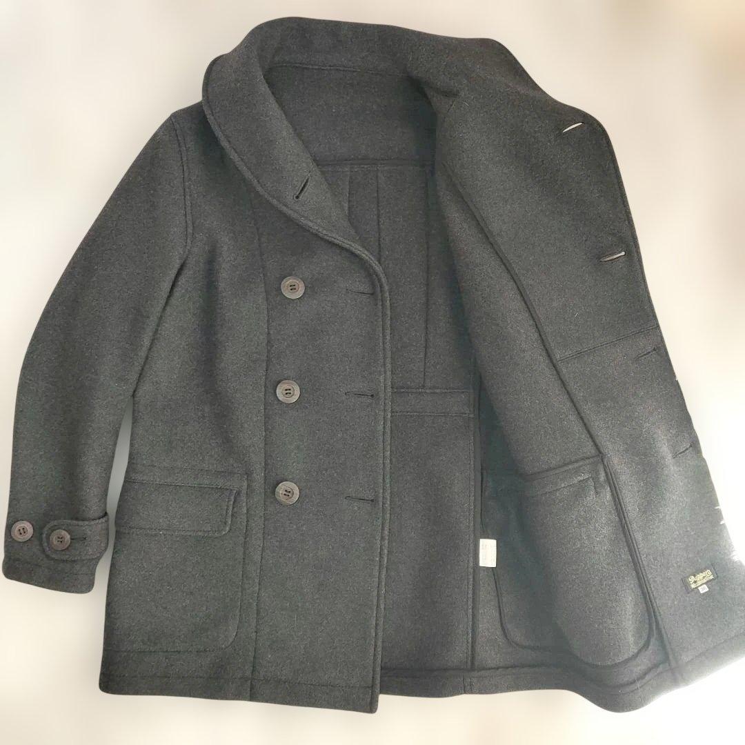 美品✨ ダッパーズ マッキーノコート ショールカラー ウール グレー