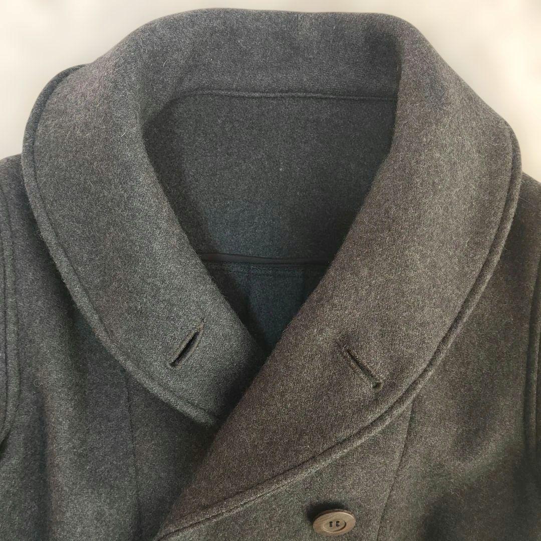 美品✨ ダッパーズ マッキーノコート ショールカラー ウール グレー