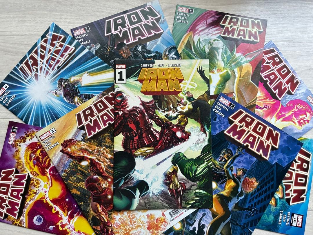 アメコミ Iron man #1-10 Alex Ross スパイダーマン