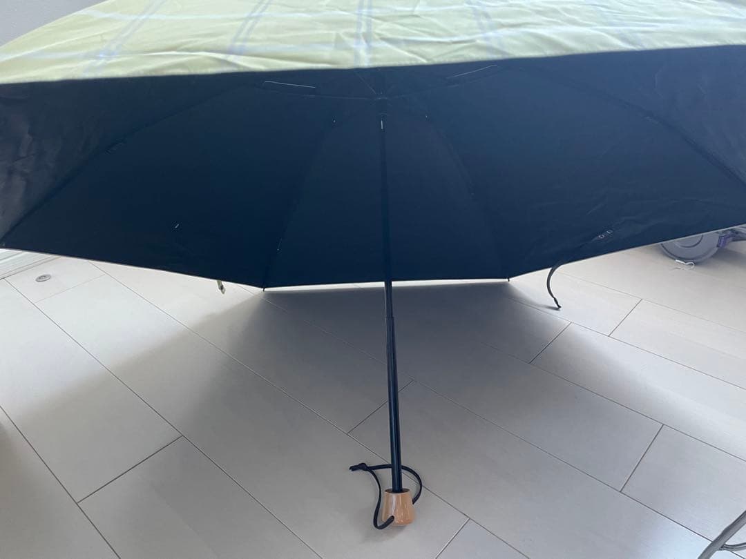 K*達様 サンバリア　100 3段折り　チェック　イエロー