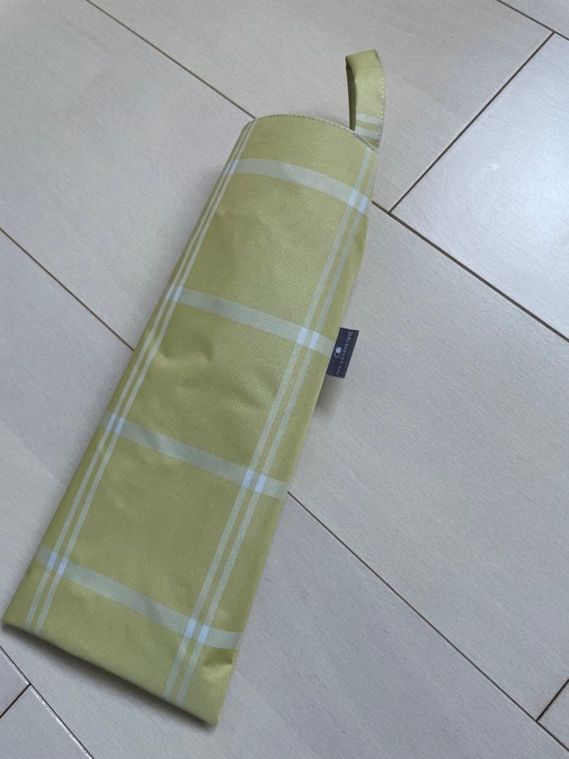 K*達様 サンバリア　100 3段折り　チェック　イエロー