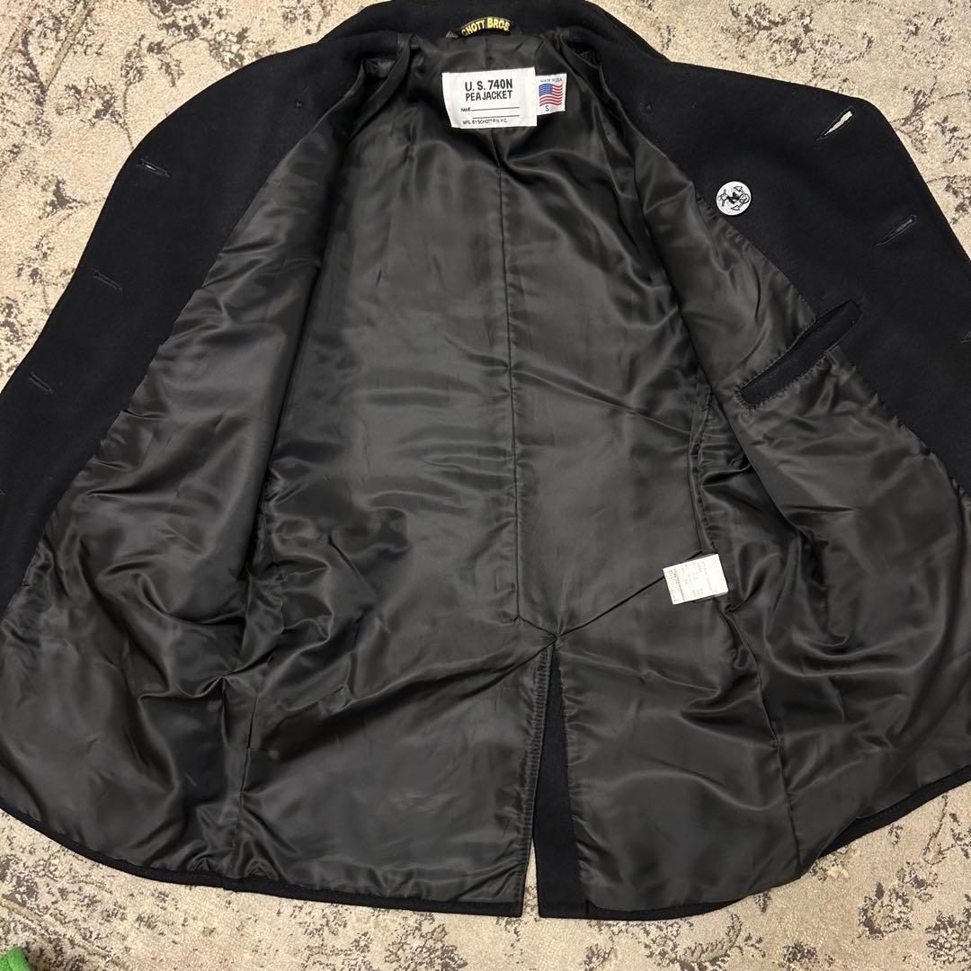 美品　Schott ピーコート　アメリカ製　ナノユニバース別注　740N