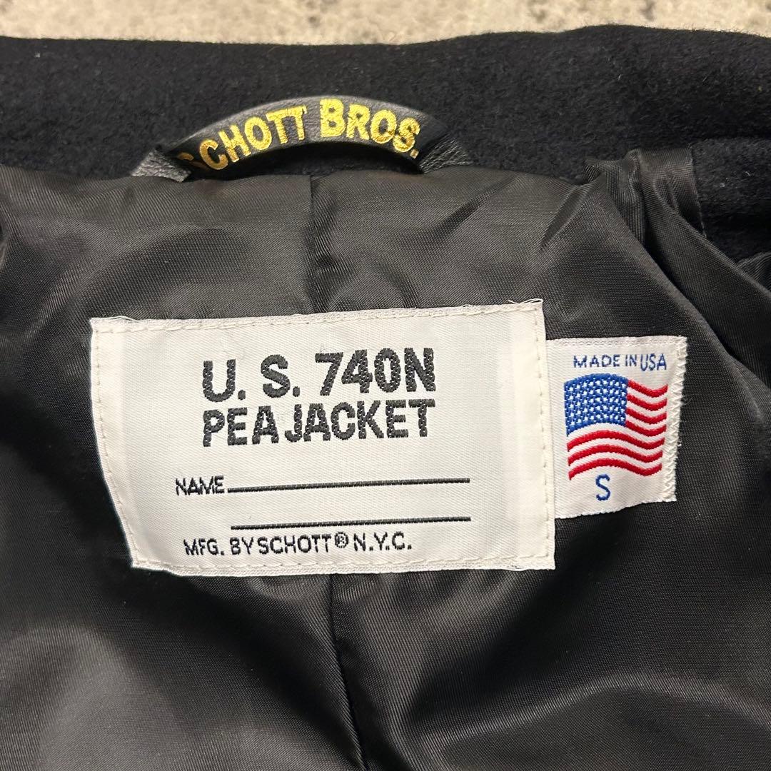 美品　Schott ピーコート　アメリカ製　ナノユニバース別注　740N
