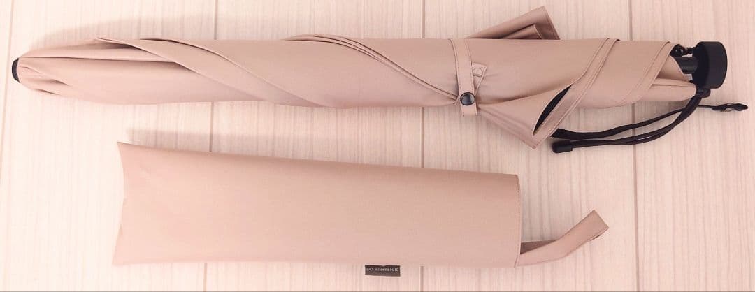 2段折 コンパクト日傘(無地/ピンク)