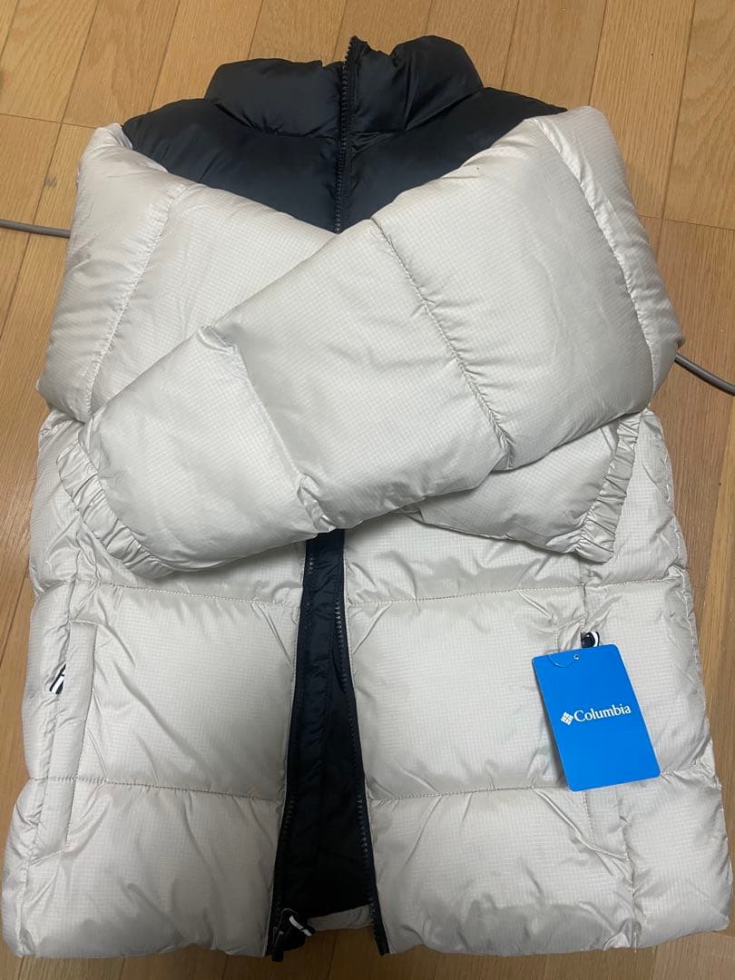 Columbia ダウンジャケット L ホワイト・ネイビー