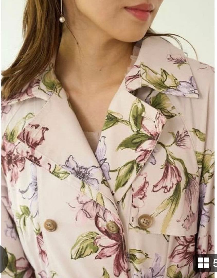 専用スナイデル　フラワー　コート　レアサイズ1 M 38000円位試着のみ極美品