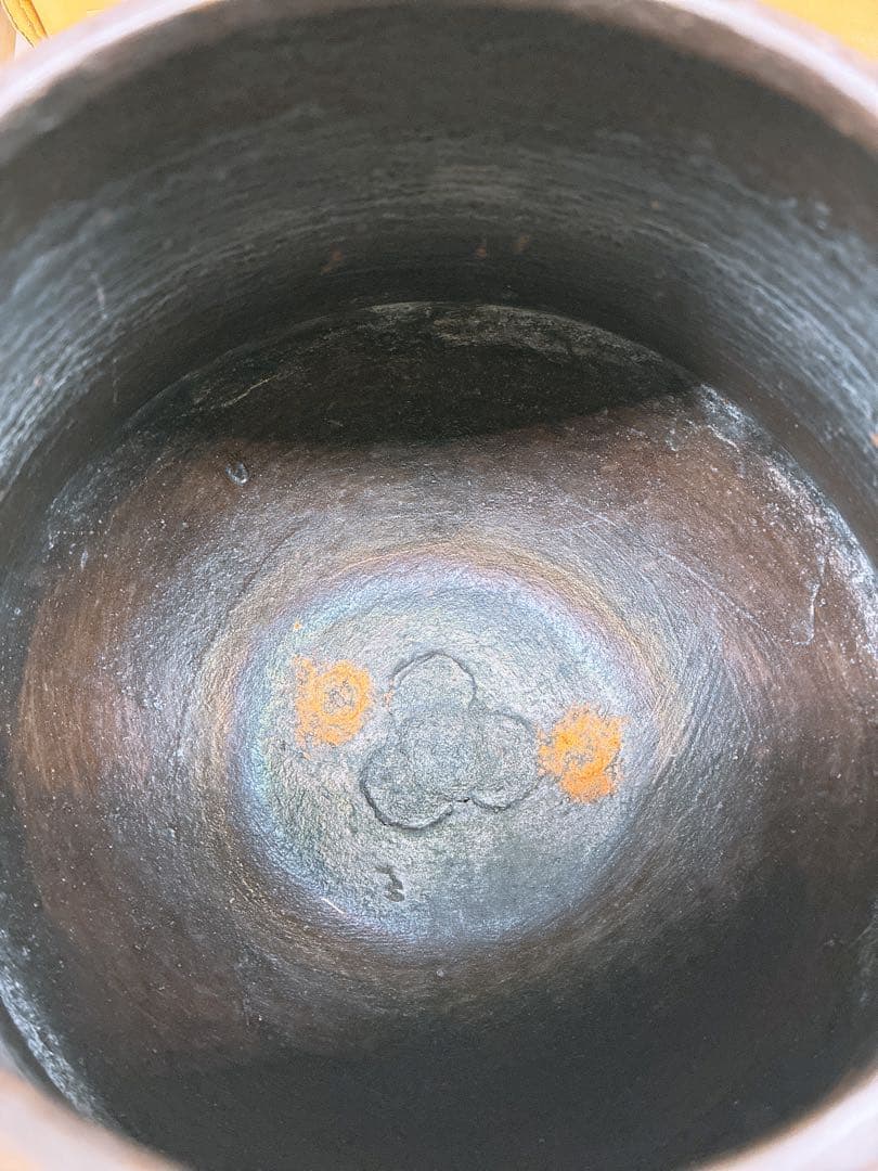 u*f様 浜松地紋 釜師 高橋敬典 富士小釜★茶釜 木箱入り 箱付き 年代物 当