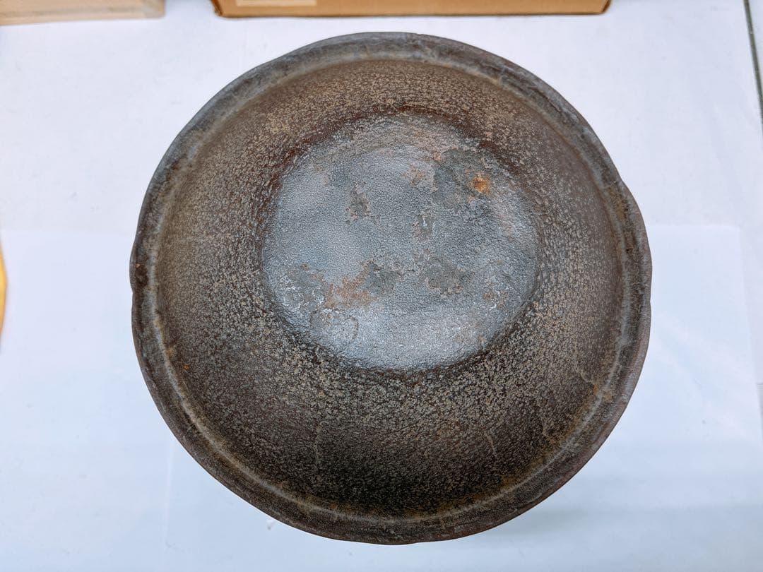 u*f様 浜松地紋 釜師 高橋敬典 富士小釜★茶釜 木箱入り 箱付き 年代物 当