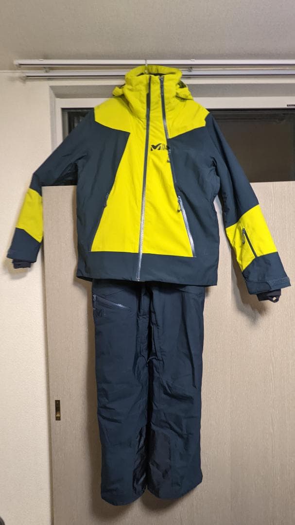 ミレー スキーウェア アラーニャ ネイビー/イエロー 上下セット