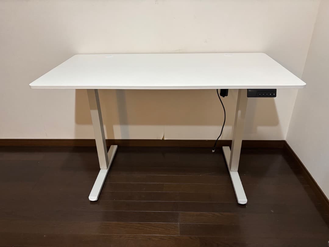 YIHAYO 電動昇降式デスク　ホワイト 高さ70-115cm