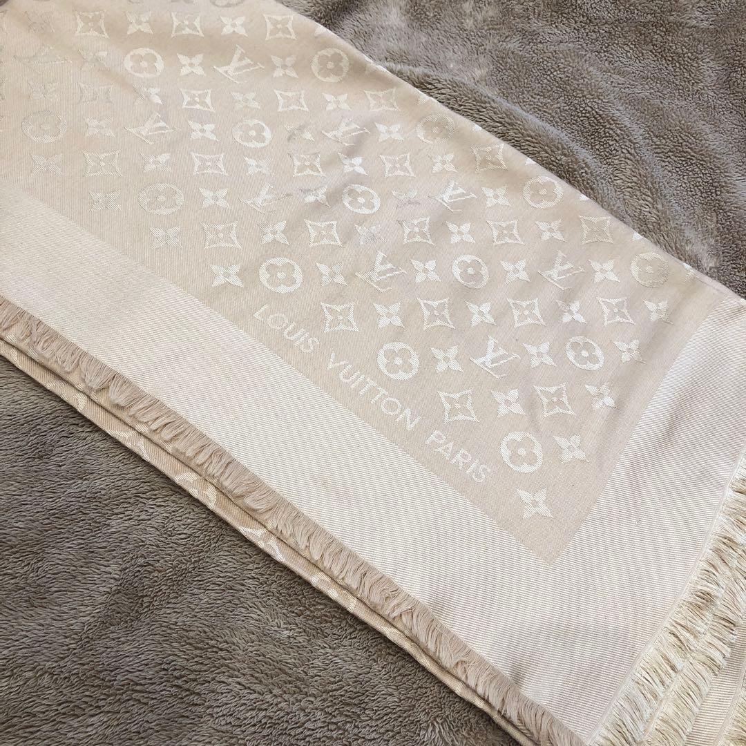 ルイヴィトン　ストール　モノグラム　シャンパンベージュ　結婚式