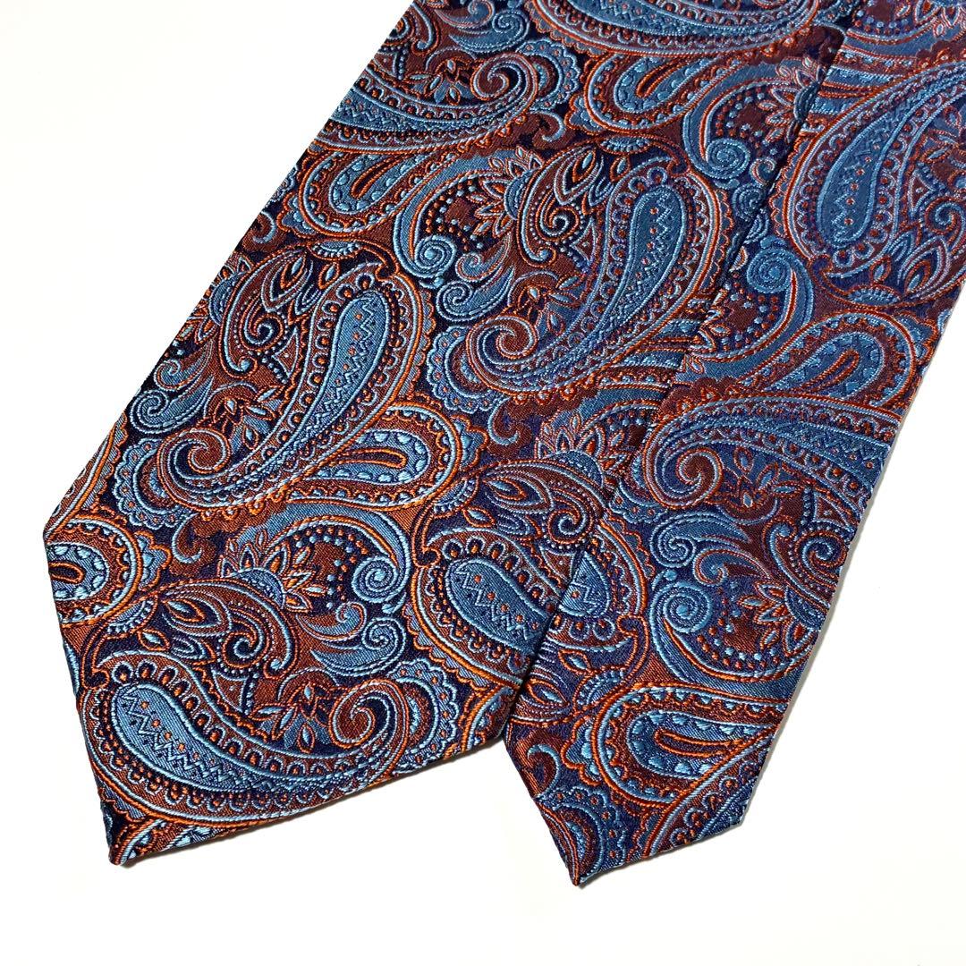 3796✨極美品✨エトロ ネクタイ ペイズリー ボタニカル 植物柄