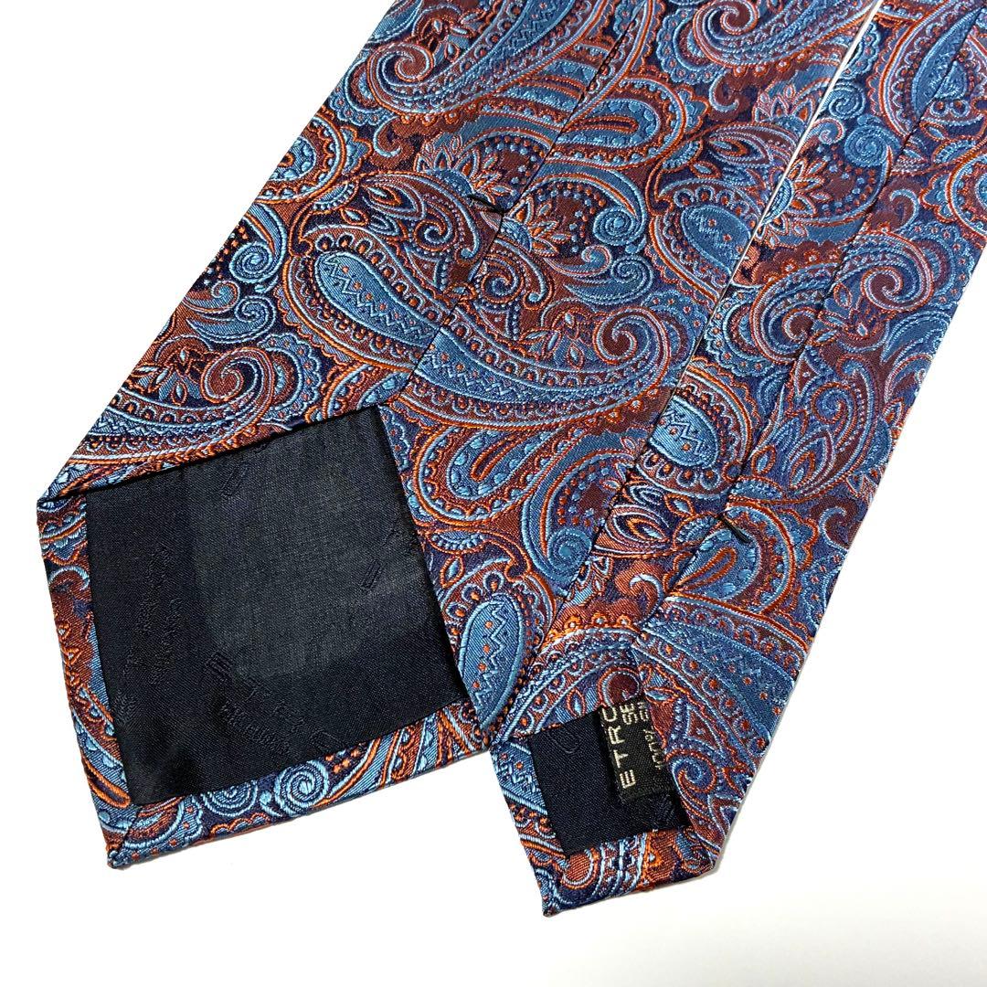 3796✨極美品✨エトロ ネクタイ ペイズリー ボタニカル 植物柄