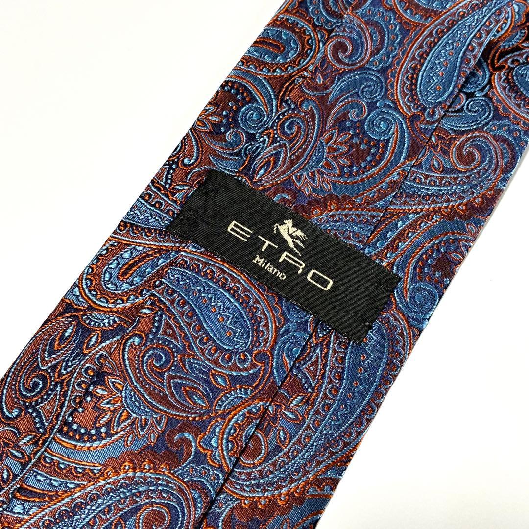 3796✨極美品✨エトロ ネクタイ ペイズリー ボタニカル 植物柄