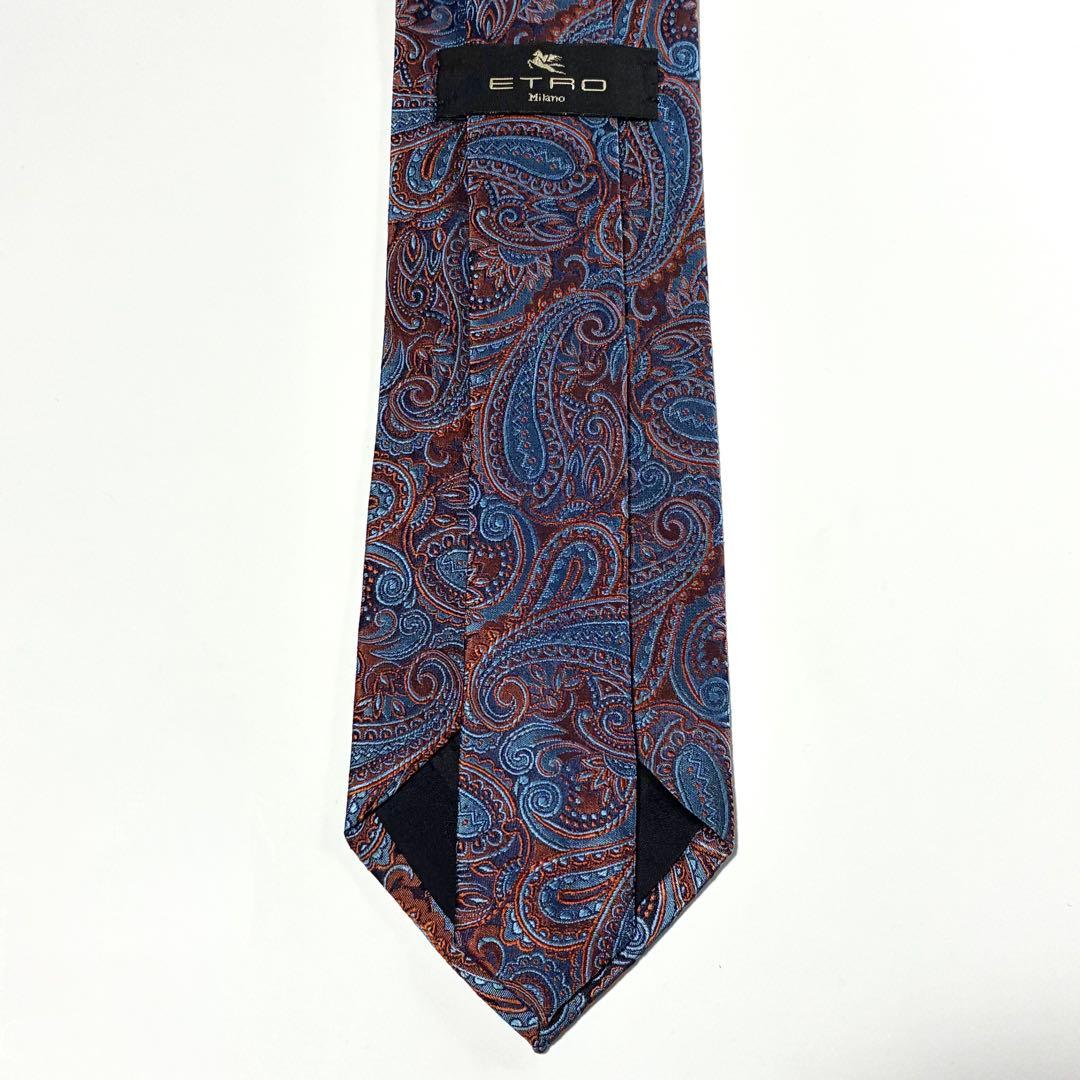 3796✨極美品✨エトロ ネクタイ ペイズリー ボタニカル 植物柄