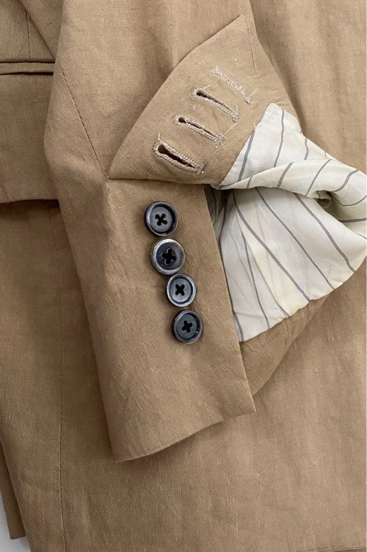 トゥモローランド　TOMORROWLAND ストレッチリネンセットアップスーツ