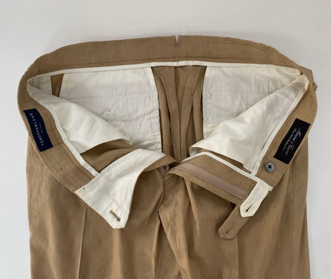 トゥモローランド　TOMORROWLAND ストレッチリネンセットアップスーツ