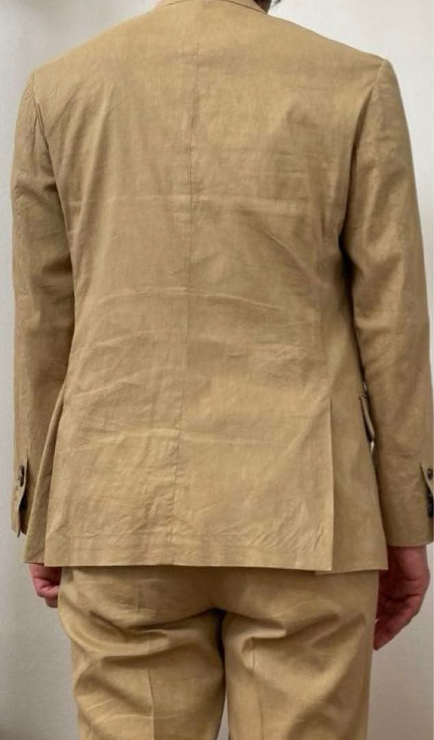 トゥモローランド　TOMORROWLAND ストレッチリネンセットアップスーツ