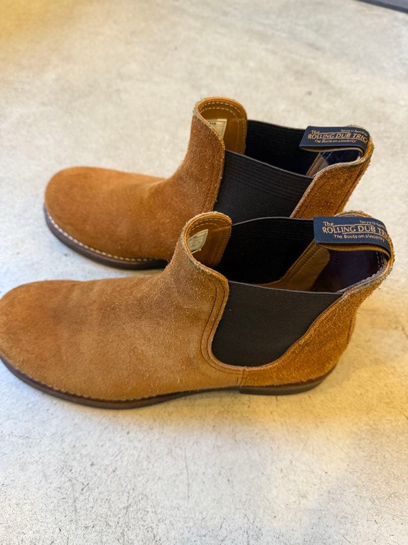 ローリングダブトリオ　スタン　オイルスエード　タバコブラウン