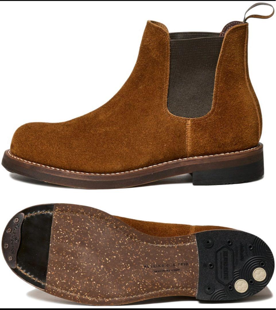 ローリングダブトリオ　スタン　オイルスエード　タバコブラウン