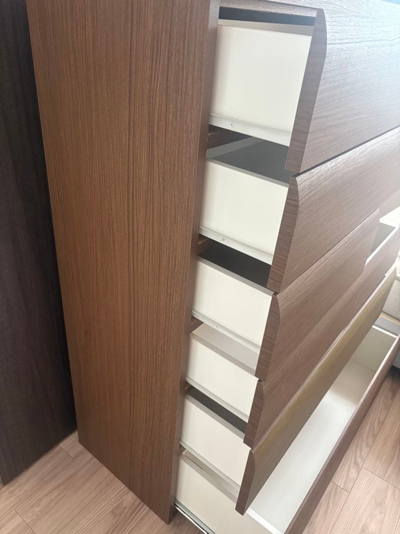 ニトリ ハイチェスト ウィッシュ3 WISH3 100HC-MBRウォールナット