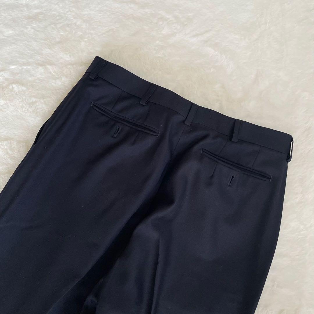 LANVIN PARIS スーツ セットアップ 銀ボタン ロゴ ダブル 裏地柄