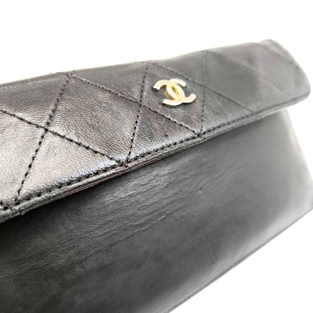 シャネル マトラッセ ラムスキン ミニポーチ CHANEL クラッチバッグ