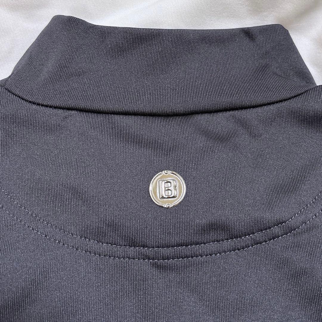 極美品 BRIEFING バイカラー ロングスリーブハイネックシャツ レディース